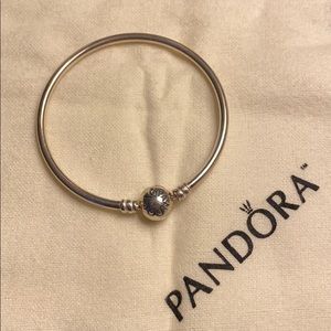 Pandora Sterling Silver Bangle Bracelet